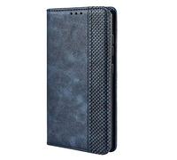 TANYO Funda Leather Folio para el Vivo Y70, PU/TPU Premium Flip Billetera Carcasa Libro de Cuero con Ranuras y Tarjetas - Azul