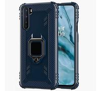 TANYO Funda para OnePlus Nord, Carcasa TPU Silicona con Soporte, Protección Bumper Case Robusta Teléfono Cover, Azul