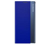 TANYO Smart View - Funda con Tapa para Samsung Galaxy S20 FE (Fan Edition), Color Azul Real