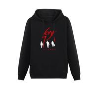 TANYOUPIN Soda Stereo Logo Hoodies Printed Sweatshirt Graphic Mens Pullover Hooded Black, Negro , L