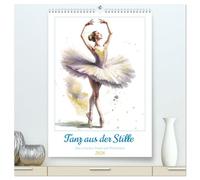 Tanz aus der Stille (hochwertiger Premium Wandkalender 2026 DIN A2 hoch), Kunstdruck in Hochglanz: Dieser Kalender zeigt zwölf feinfühlige Aquarelle ... Anmut, Leichtigkeit und Ausdruckskraft.