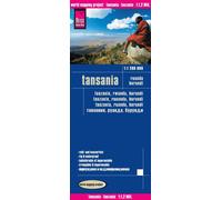 Tanzania, mapa impermeable de carreteras. Escala 1:1.200.000 impermeable. Reise Know-How.