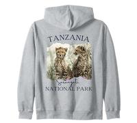 Tanzania Parque Nacional Serengeti Souvenir Cheetah Safari Sudadera con Capucha