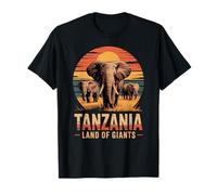 Tanzania Tierra de Gigantes, Safari en Elefante, Atardecer Africano Camiseta