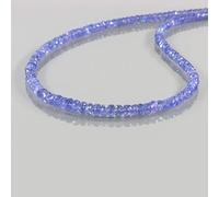 Tanzanita - Collar con piedras preciosas facetadas con cuentas de tanzanita auténticas cuentas de tanzanita, Necklace, Gema, Tanzanita