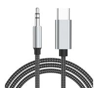 Tanzato USB C a Aux de 1.5m, USB tipo C a jack, cable de audio auxiliar de 3,5 mm Compatible con iPhone 17 Air Pro Max/16/15,Samsung Galaxy,S25/S24/S23 Ultra,iPad,Huawei P40/Mate40