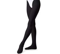 tanzdunsje Medias de ballet Medias de baile con patas Estiramiento para niños pequeños Niña Mujer,Negro XS