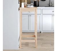 TANZEM Mesa Alta de Bar Madera Maciza de Pino 50x50x110 cm, Mesa Cocina, Mesa Recibidor, Cocina Muebles, Mesa Consola, Barra Cocina, Mesa Auxiliar, Mueble Bar