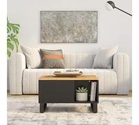 TANZEM Mesa de Centro de Madera Maciza Mango 60x50x35 cm, Mesa Baja Salon, Mesa Centro Salon, Mesa Auxiliar, Mesa Cafe, Mesita Salon, Muebles De Salon Modernos 352865
