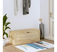 TANZEM Mueble Zapatero Pared contrachapada Roble Sonoma 100x35x38 cm, Organizador Zapatos, Zapateros Modernos, Zapatero Estrecho, Estanteria Zapatos, Almacenaje Zapatos