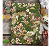 TANZEQI Cloisonne - Kit de pintura esmaltada para pintura china Cloisonné, arte de grulla y paisaje, patrimonio cultural inmaterial (grúa A)