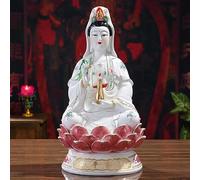TANZEQI Estatua de Guan Yin, estatua de Quan Yin, estatua de Kwan Yin, estatua de Kuan Yin, decoración del hogar, los mejores regalos chinos de Feng Shui Bodhisattva Escultura Figura (10 pulgadas)