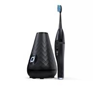 Tao Clean Cepillo dental sónico desinfectante UV y estación de limpieza, cepillo de dientes eléctrico, doble velocidad, negro