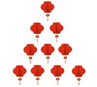 TAO Linterna Roja Decoración del Año Nuevo Chino Restaurante Fiesta Paquete de 10 (20 cm)