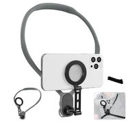 TaoAcc Soporte Movil Cuello 70cm Soporte magnético para el Cuello para Teléfonos POV/Vlog Soporte Cuello Telefono con Correa de Pecho Soporte de Teléfono para Grabar Videos