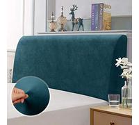 TAOCOCO Funda de Cabecera de Cama, Funda de protección de cabecera elástica, protección elástica de Color sólido de diseño Todo Incluido, Verde Oscuro 120-140 cm