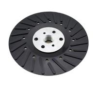 TAODAN Almohadilla trasera de disco de lijado negro de 4.5 pulgadas, alfombrilla de pulido de disco de fibra de resina para molienda/lijado/pelado de madera y metal