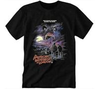 TAOHUA an American Werewolf in London Men's Casual Short Sleeve t Shirt Black 3XL