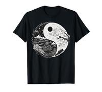 Taoísmo blanco y negro Yin Yang símbolo en la naturaleza Yin Yang Camiseta