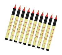 Taoist - Bolígrafo líquido con tintas negras o rojas para dibujar, escribir, caracteres chinos tradicionales, guiones religiosos, pincel de tóner Zhu Chutzpah