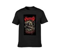 TAOKEBEAR Aborted 'God Machine' Unisex 100% Cotton Short-Sleeve T-Shirts Black M