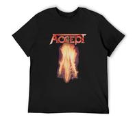 TAOKEBEAR Accept Unisex 100% Cotton Short-Sleeve T-Shirts Black M