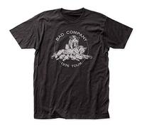 TAOKEBEAR Bad Company 1976 Tour Concert Run with The Pack Cover Unisex 100% Cotton Short-Sleeve T-Shirts Black M