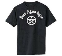 TAOKEBEAR Born Again Pagan Witchcraft Crowley Wicca Witch Occult Unisex 100% Cotton Short-Sleeve T-Shirts Black M