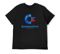 TAOKEBEAR Commodore Antichizzato Press Play On Tape Home Computer Unisex 100% Cotton Short-Sleeve T-Shirts Black XL