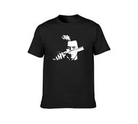 TAOKEBEAR Demon Barber Sweeney Todd Film Movie Johnny Depp Unisex 100% Cotton Short-Sleeve T-Shirts Black XXL