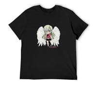 TAOKEBEAR Elizabeth Seven Deadly Sins Archangel Unisex 100% Cotton Short-Sleeve T-Shirts Black XL