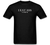 TAOKEBEAR Filthy Frank I Eat Ass Graphic Unisex 100% Cotton Short-Sleeve T-Shirts Black XXL