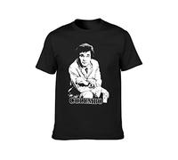 TAOKEBEAR Free Columbo Detective Crime Mystery LAPD TV Series Title Unisex 100% Cotton Short-Sleeve T-Shirts Black XXL