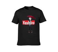 TAOKEBEAR Isana K Project Yashiro Isana Neko Kuroh Mikoto Suoh Anime Ofertas Unisex 100% Cotton Short-Sleeve T-Shirts Black XXXL