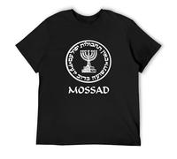 TAOKEBEAR Israel Army Mossad Israeli CIA IDF Israeli Unisex 100% Cotton Short-Sleeve T-Shirts Black XL