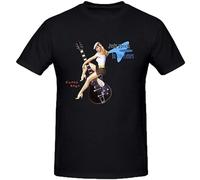 TAOKEBEAR Jeff Beck Crazy Legs Unisex 100% Cotton Short-Sleeve T-Shirts Black XL