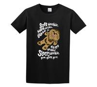 TAOKEBEAR Man Soft Wookie Warm Wookie Little Ball of Fur Unisex 100% Cotton Short-Sleeve T-Shirts Black M