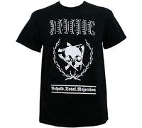 TAOKEBEAR Revenge Band Behold Total Rejection Unisex 100% Cotton Short-Sleeve T-Shirts Black L