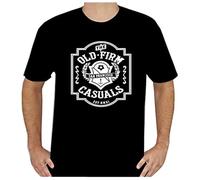 TAOKEBEAR The Old Firm Casuals Band Crest Unisex 100% Cotton Short-Sleeve T-Shirts Black XL
