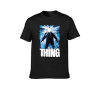 TAOKEBEAR The Thing 1982 Film Poster Unisex 100% Cotton Short-Sleeve T-Shirts Black XXL