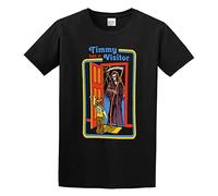 TAOKEBEAR Timmy Has A Visitor Unisex 100% Cotton Short-Sleeve T-Shirts Black XL
