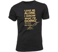 TAOKEBEAR Two Leave Me Alone I Know What I'm Doing - Kimi Raikkonen Quote Unisex 100% Cotton Short-Sleeve T-Shirts Black XL