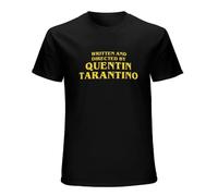 TAOKEBEAR Written and Directed by Quentin Tarantino Unisex 100% Cotton Short-Sleeve T-Shirts Black S