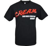 TAOKEBEAR Ysdetf C.R.E.A.M. Cash Rules Everything Around Me Unisex 100% Cotton Short-Sleeve T-Shirts Black XL