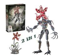 TaoLeLe Strange Cannibal Flower Building Blocks Sets, 858 PCS 2 en 1 Monster Figure Piranha Plant Building Model Kits Detachable Horror Tema Building Toy Dark Theme for Adults Teens