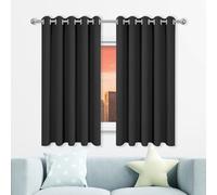 TAOLITAO Cortinas Dormitorio Blackout 320 x 225 cm Termicas Aislantes Frio y Calor Tenda a Traslucido Tenda per Interni para Cortinas Dormiotorio, Negro