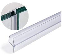 TAOQILE Shower Door Seal Strip,Frameless Glass Door Seal,Soft Shower Door Stop Leaks Seal,Glass Door Side Seal Strip,U/hType,Fit for 6mm/8mm/10mm/12mm Glass Door,Cuttable Length (5m*10mm,h Type)