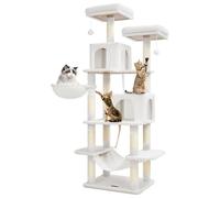 Taoqimiao Árbol para gatos, torre para gatos de 71.7 pulgadas para gatos de interior, condominio de felpa de varios niveles para gatos con 13 postes rascadores, 2 perchas, 2 cuevas, hamaca, 2