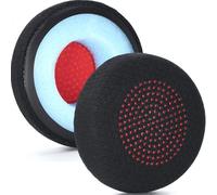 Taoricen Almohadillas de Repuesto para Plantronics Poly Savi 7300 7310 7320 7410 Office, Cuero proteico/Malla Deportiva Auriculares Almohadillas de Repuesto Accesorios (Malla de fútbol)
