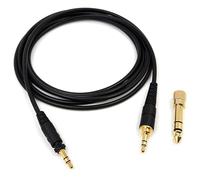 Taoricen Cable de audio Compatible con Panasonic Technics EAH-DJ1200 Auriculares, Auriculares Accesorios Cable de actualización con 6,35 mm adaptador (2m)